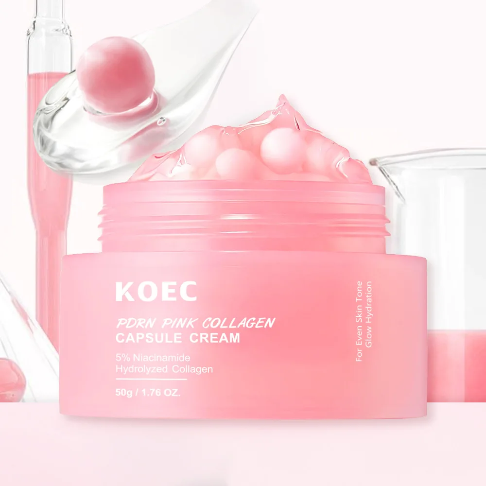 Pink Collagen Capsule Cream jar